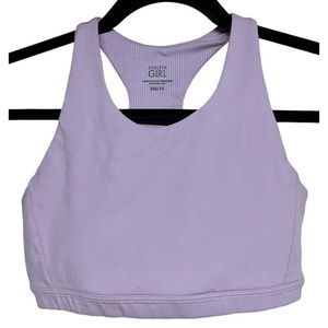 Athleta Girl‎ Speed Racer Sports Bra Girls Solid Purple Size XXL